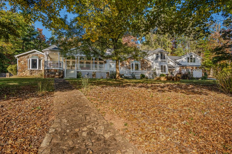 The farmhouse through the trees, 144 Porter Road
