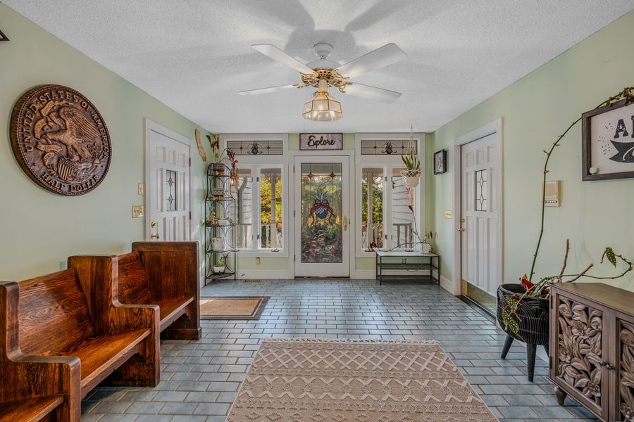 Sunroom entry, 144 Porter Road