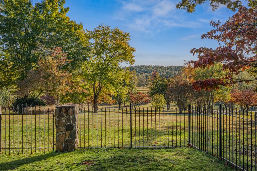 Stone and iron fencing, 144 Porter Road