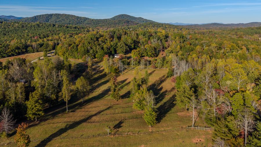 Pasture from above, 144 Porter Road